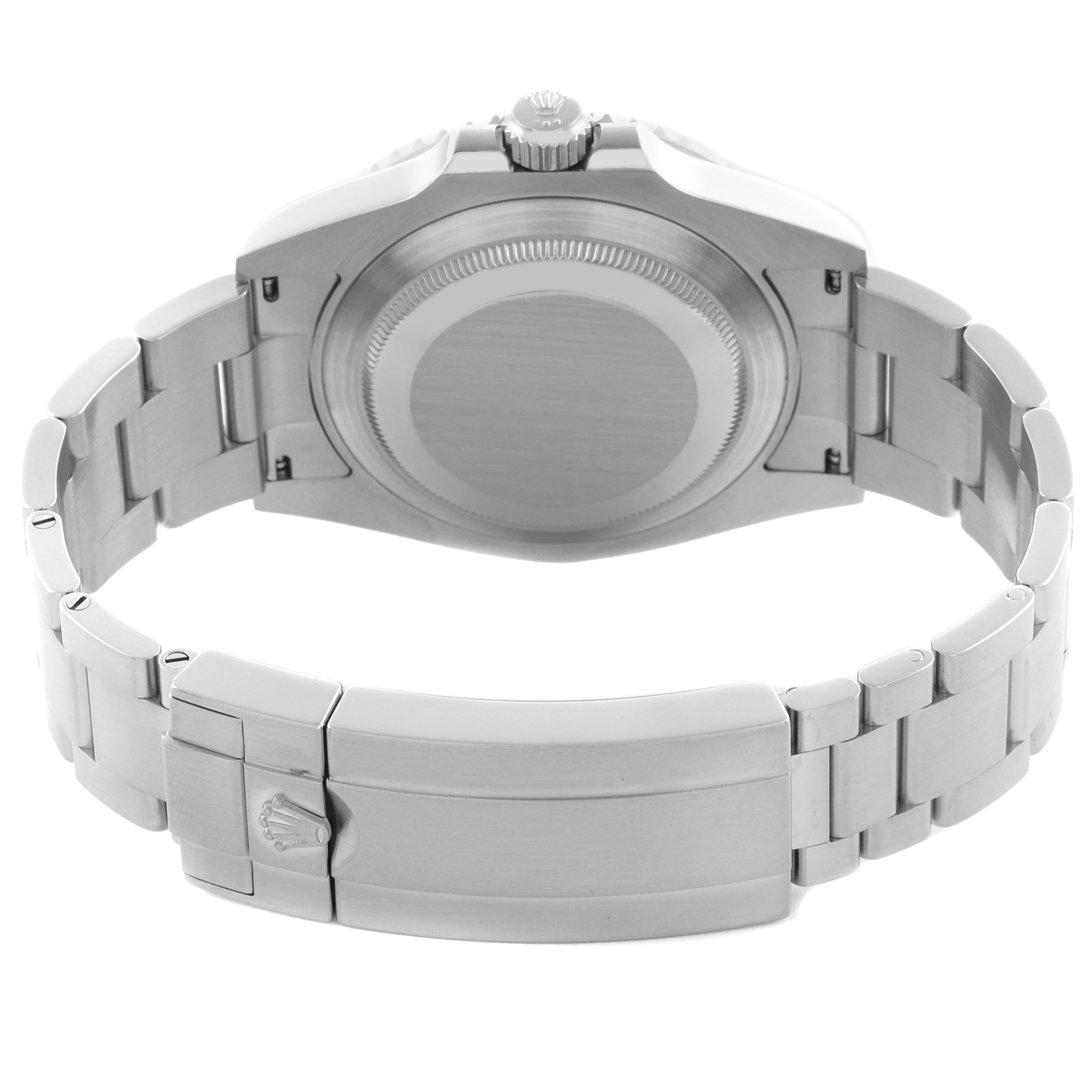 The image shows the back view of a Rolex Submariner 126610LN Men's Stainless Steel Black Dial 126610LN Men's Stainless Steel Black Dial, highlighting the case back and bracelet clasp.