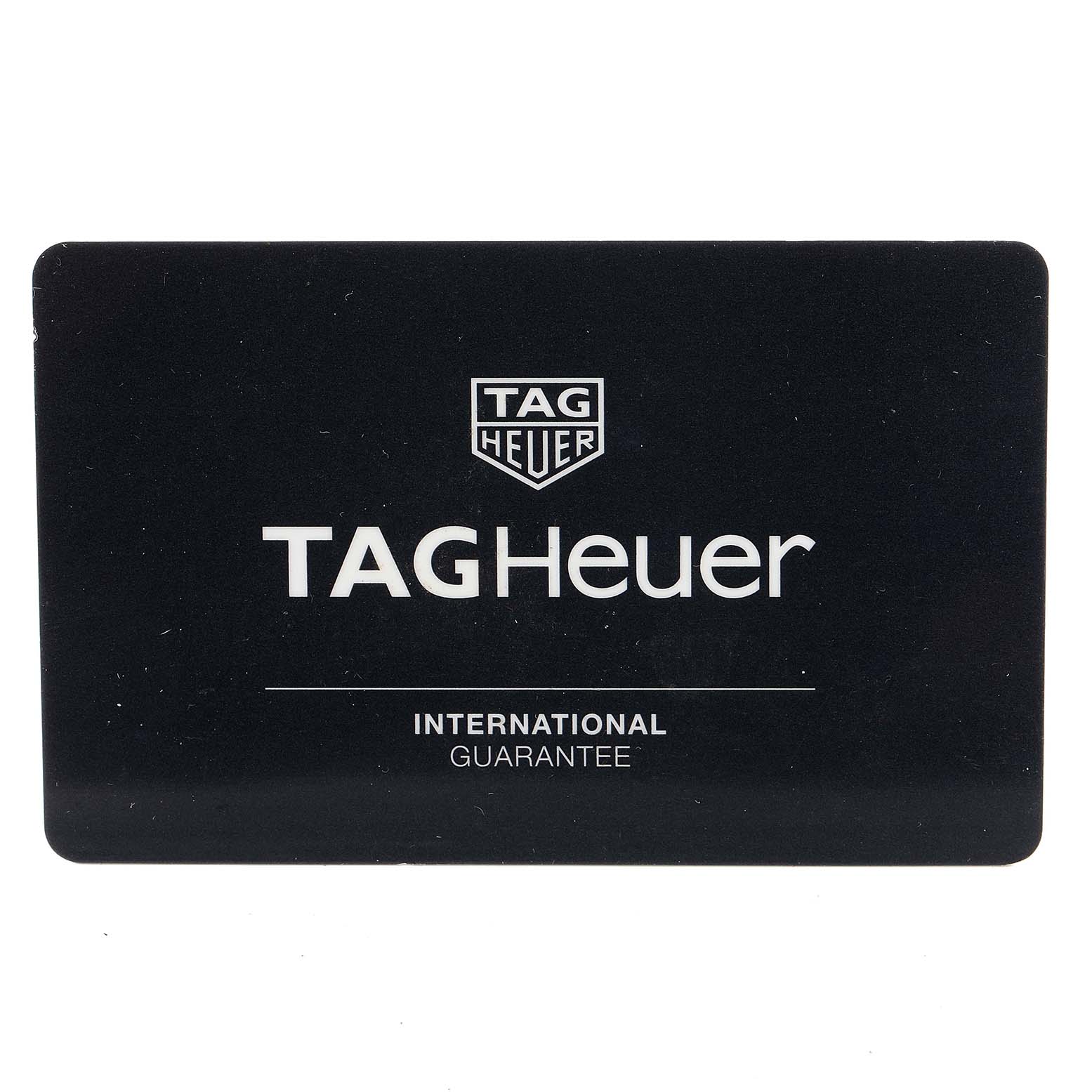 This image shows the international guarantee card for the Tag Heuer Carrera WAR201C.BA0723 Men's Stainless Steel Grey Dial WAR201C.BA0723 Men's Stainless Steel Grey Dial model.
