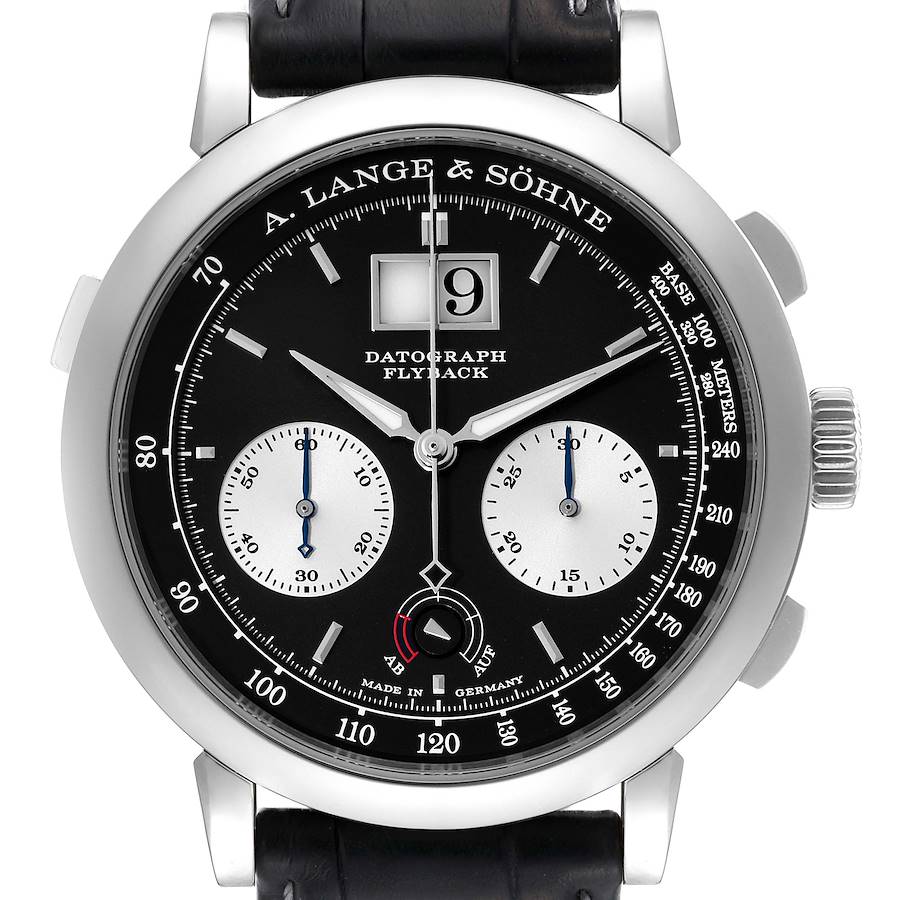 A. Lange and Sohne Datograph Up/Down Platinum Mens Watch 405.035 Box Papers SwissWatchExpo