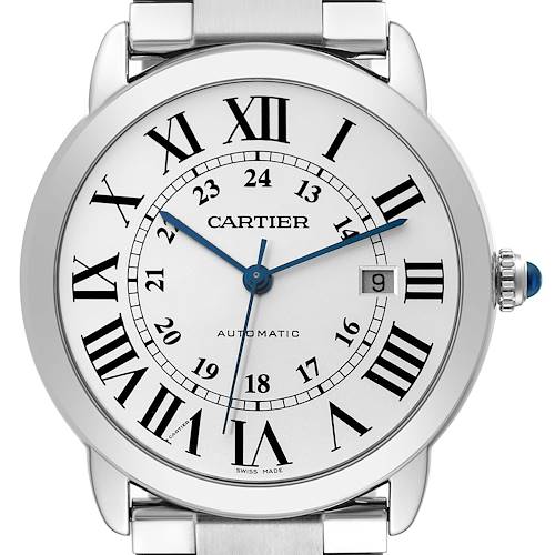 Photo of Cartier Ronde Solo XL Silver Dial Automatic Mens Watch W6701011 Card