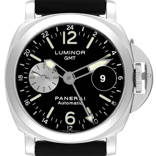 Photo of Panerai Luminor GMT Automatic Steel Mens Watch PAM00088 Box Papers
