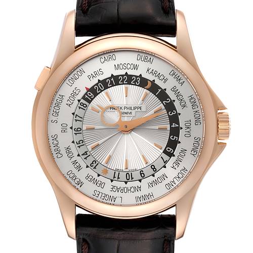 Photo of Patek Philippe World Time Complications Rose Gold Mens Watch 5130