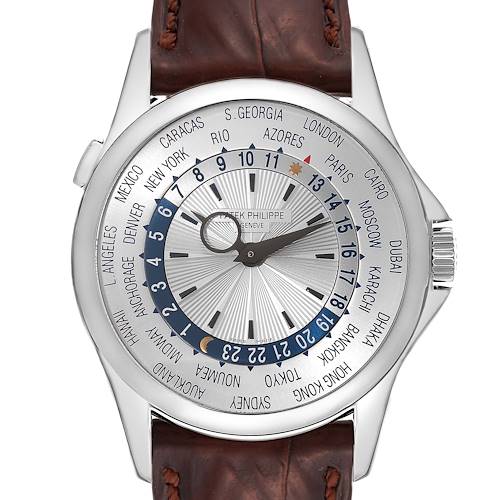 Photo of Patek Philippe World Time Complications White Gold Mens Watch 5130