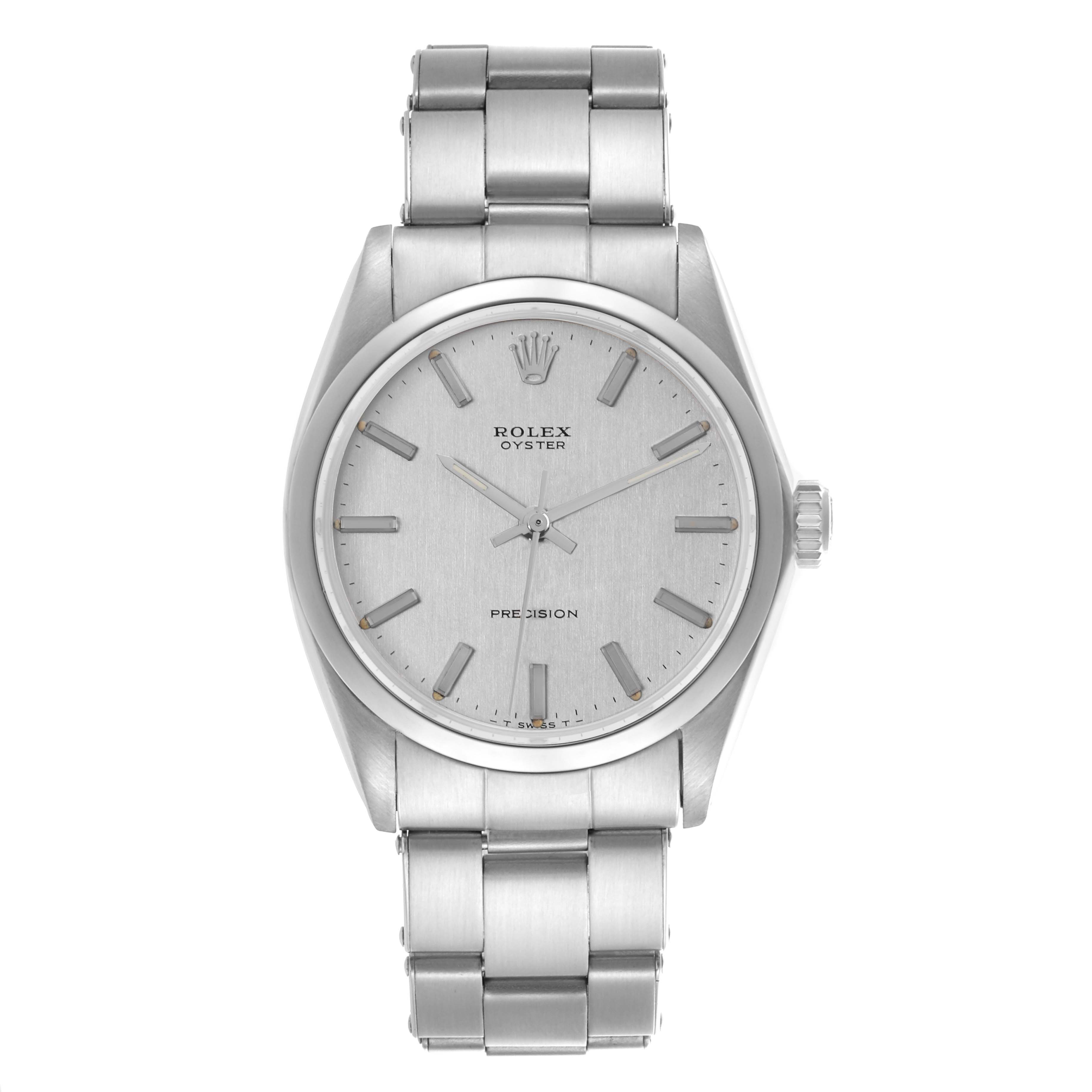 The Rolex Vintage Collection 6426 Men's Stainless Steel Silver Dial 6426 Men's Stainless Steel Silver Dial watch is shown from the front, displaying its face, bezel, crown, and bracelet.