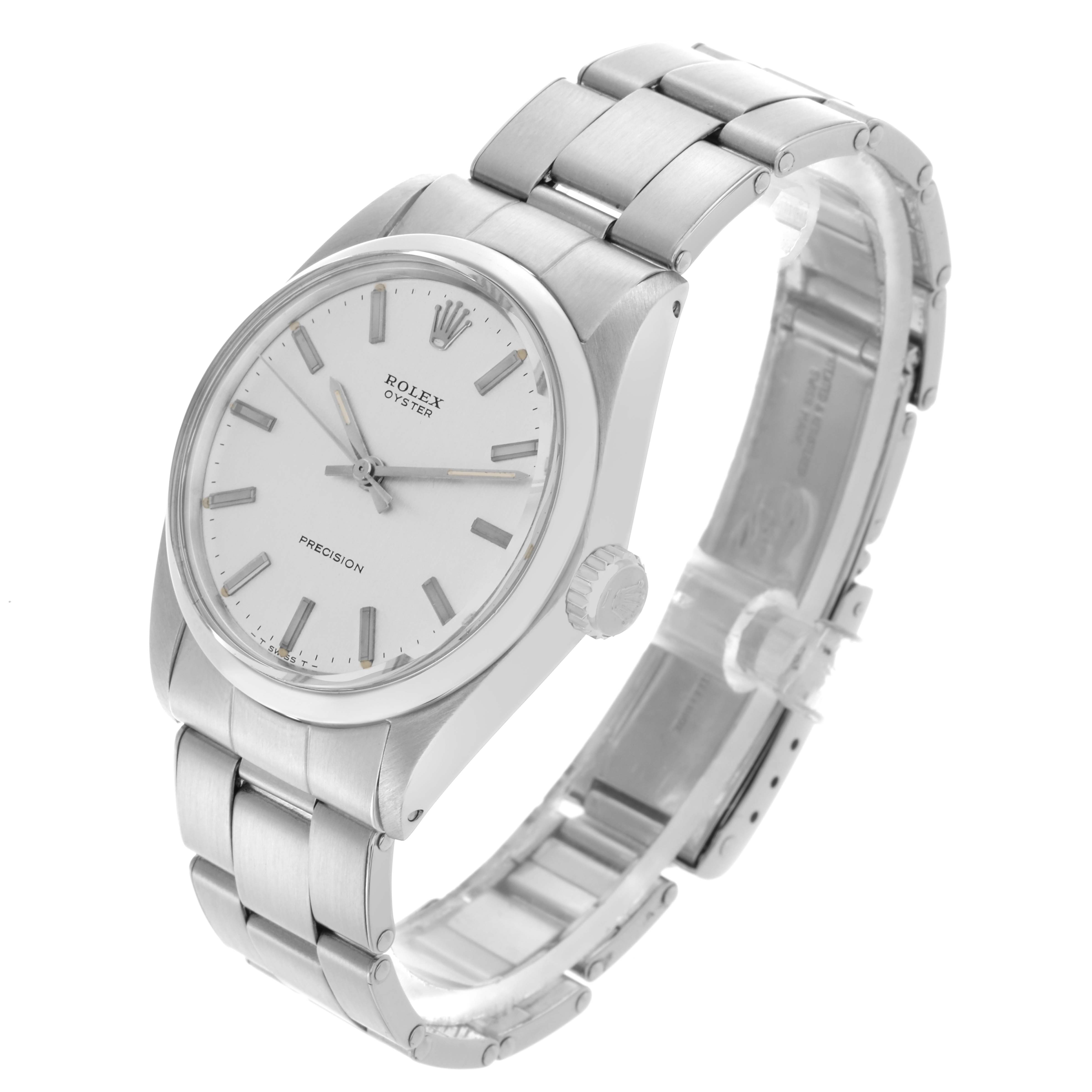 The Rolex Vintage Collection 6426 Men's Stainless Steel Silver Dial 6426 Men's Stainless Steel Silver Dial watch is shown at a three-quarter angle, highlighting the dial, crown, and bracelet.