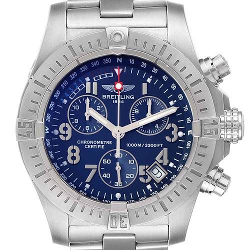 Photo of Breitling Avenger Seawolf Blue Dial Mens Watch A73390 Box Papers