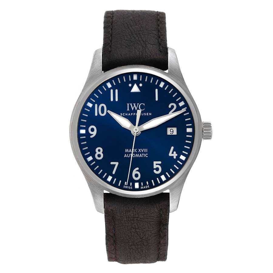 IWC Pilot Mark XVIII Le Petit Prince Blue Dial Mens Watch IW327004