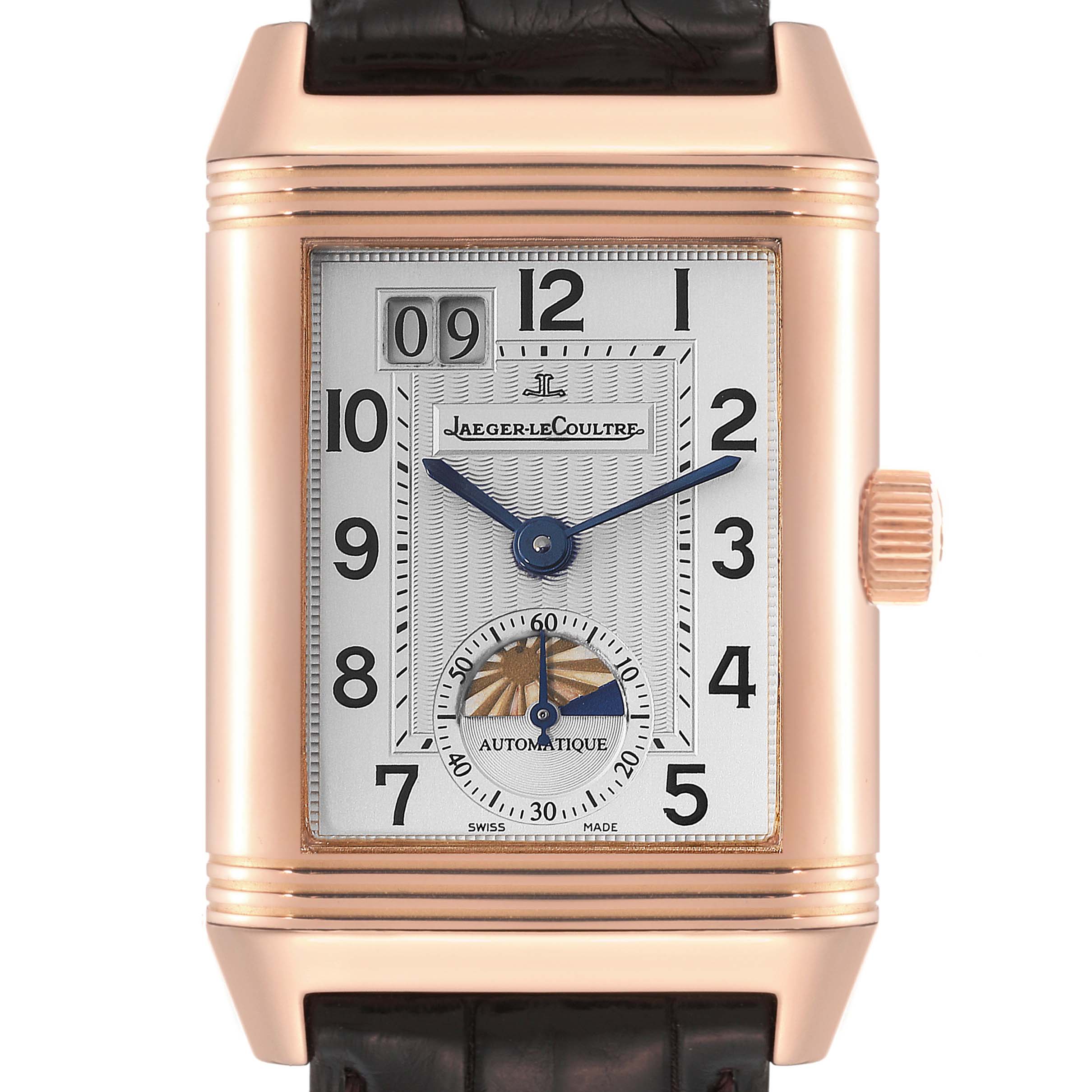 Jaeger LeCoultre Grande Reverso Sun Moon Rose Gold Mens