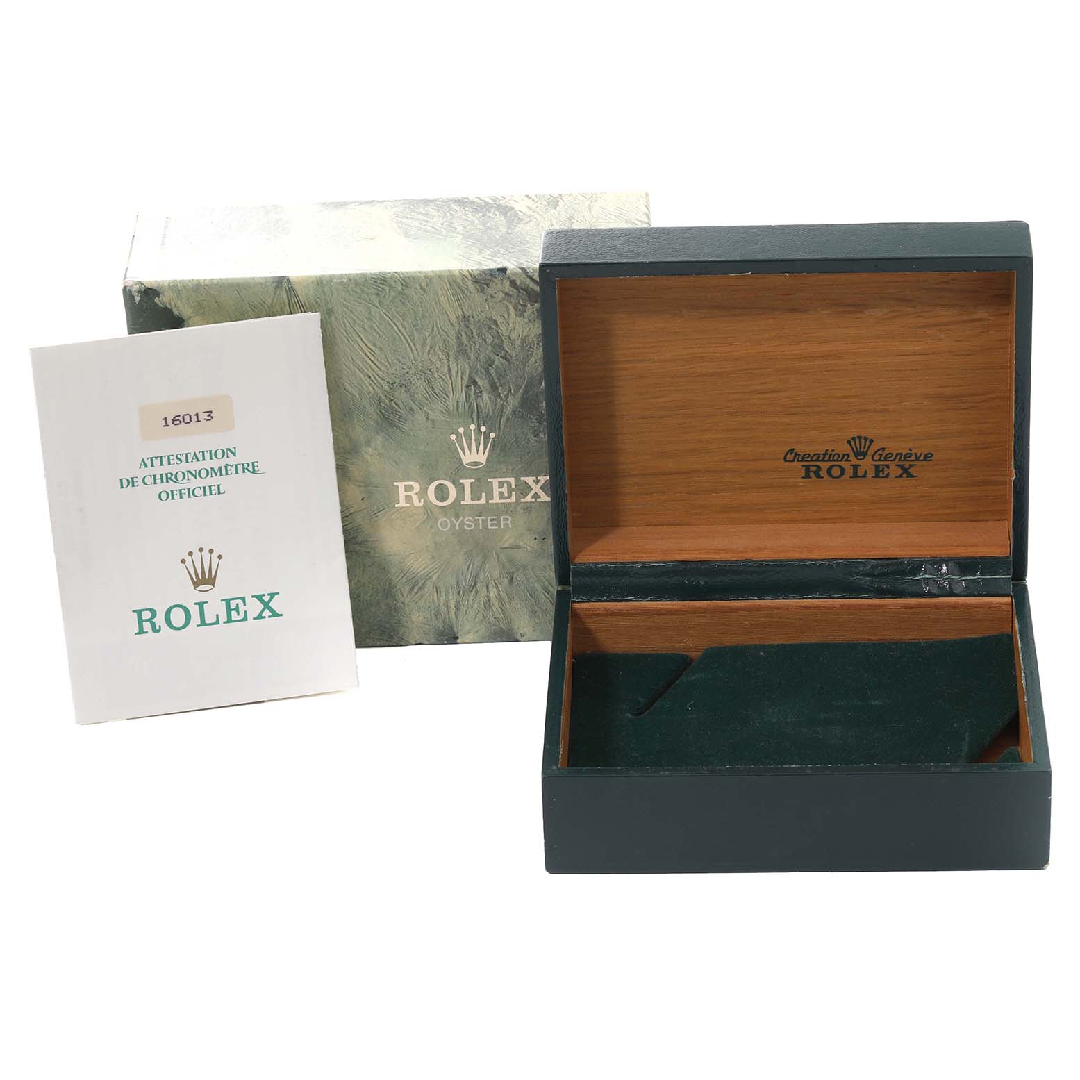 ROLEX CREATION GENEVE WATCH BOX ビンテージ Rare 60's CREATION GENEVE ROLEX leather wrapped wooden box