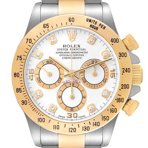Photo of NOT FOR SALE: Rolex Daytona Steel Yellow Gold Diamond Dial Zenith Movement Mens Watch 16523  PARTIAL PAYMENT