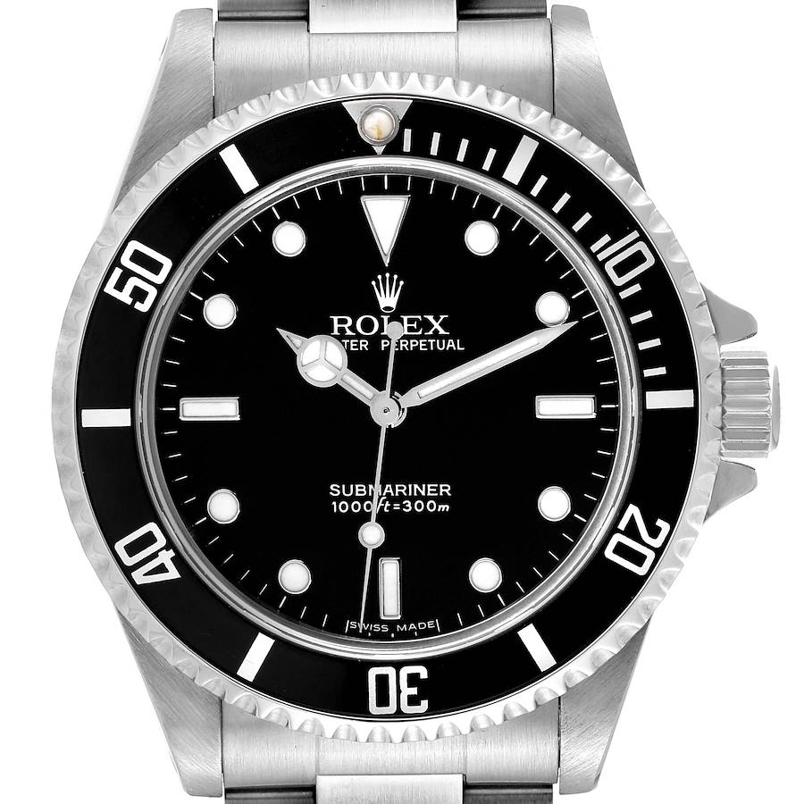 Rolex Submariner No Date 40mm 2 Liner Steel Mens Watch 14060 Box Papers SwissWatchExpo