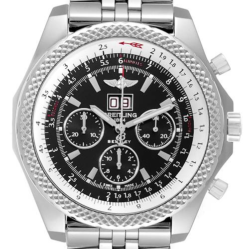 Photo of Breitling Bentley 6.75 Speed Black Dial Chronograph Mens Watch A44364 Box Papers