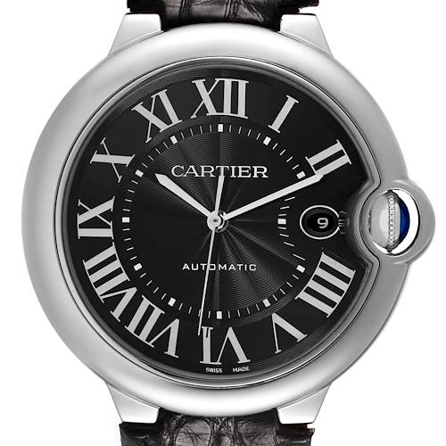 Photo of Cartier Ballon Bleu 42 Black Dial Steel Mens Watch WSBB0003 Papers