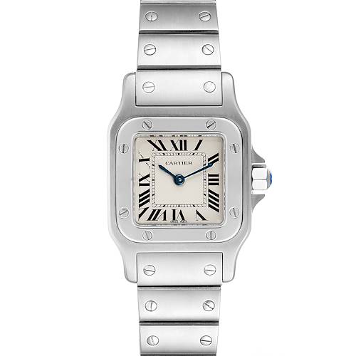 Photo of Cartier Santos Galbee Silver Dial Small Steel Ladies Watch W20056D6