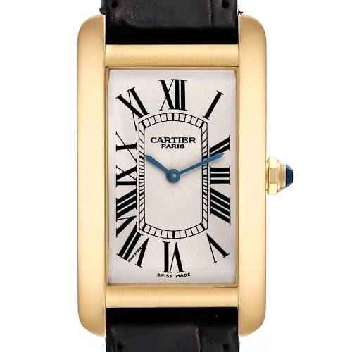 Photo of Cartier Tank Americaine CPCP Large Manual Yellow Gold Mens Watch 1735