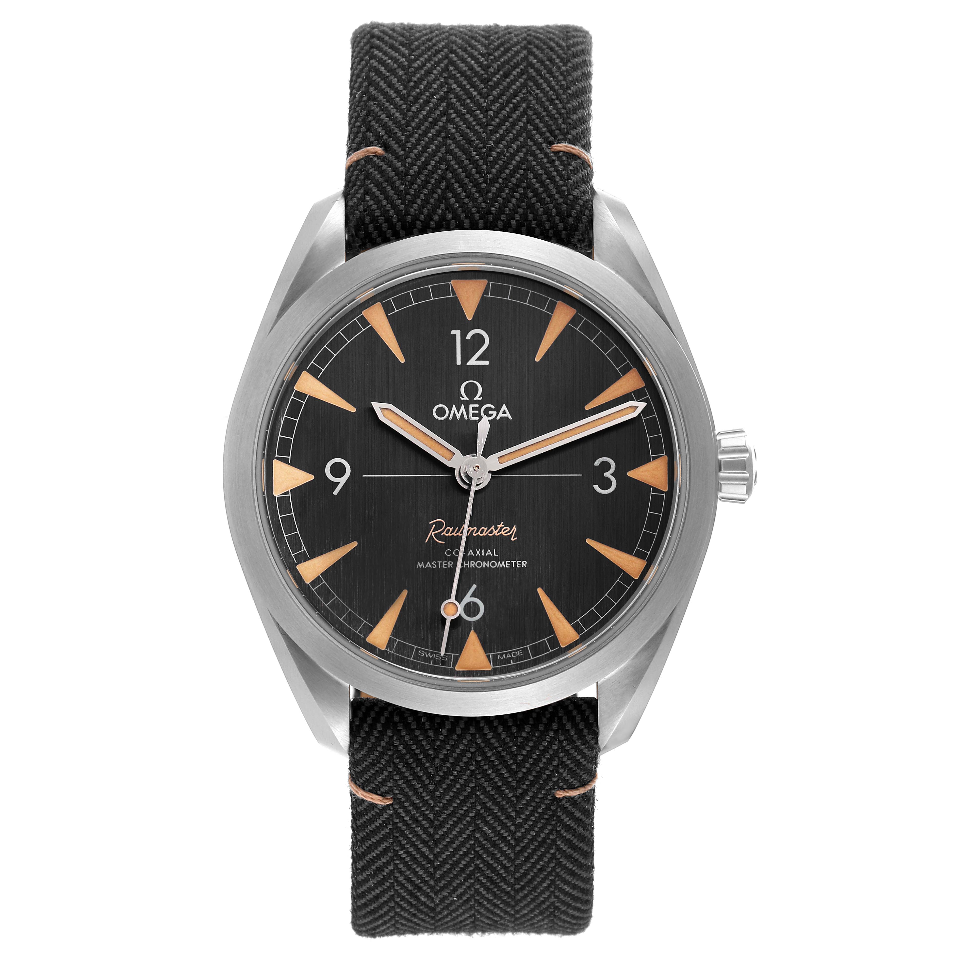The image shows a front view of an Omega Seamaster 220.10.40.20.01.001 Men
s Stainless Steel Black Dial 220.10.40.20.01.001 Men
s Stainless Steel Black Dial watch, displaying the dial, bezel, and strap.
