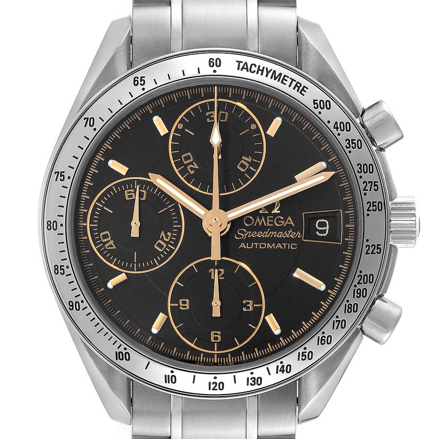 Omega Speedmaster Date Black Dial Steel Mens Watch 3513.54.00 SwissWatchExpo