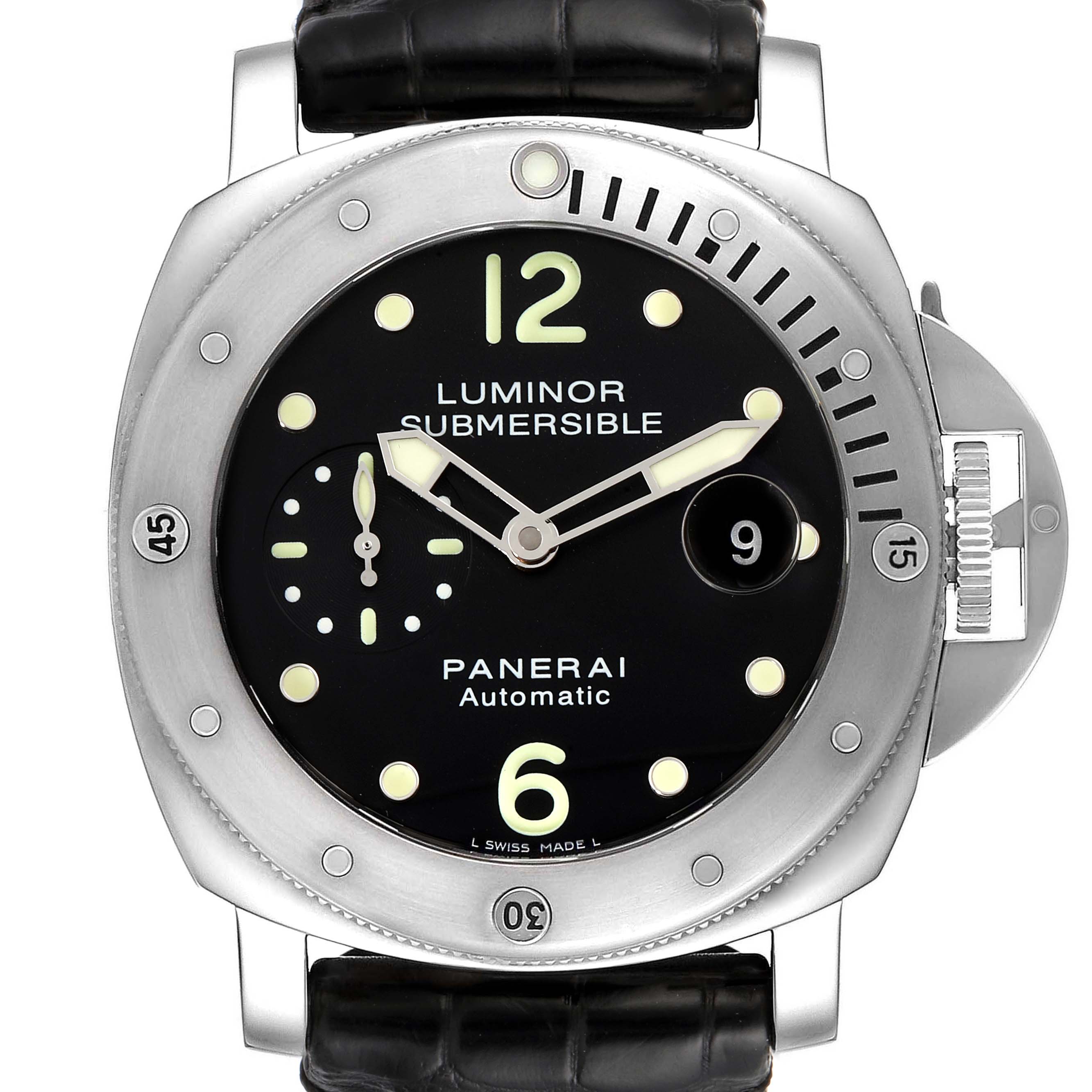 Panerai Luminor Submersible 44mm Steel Mens Watch PAM00024