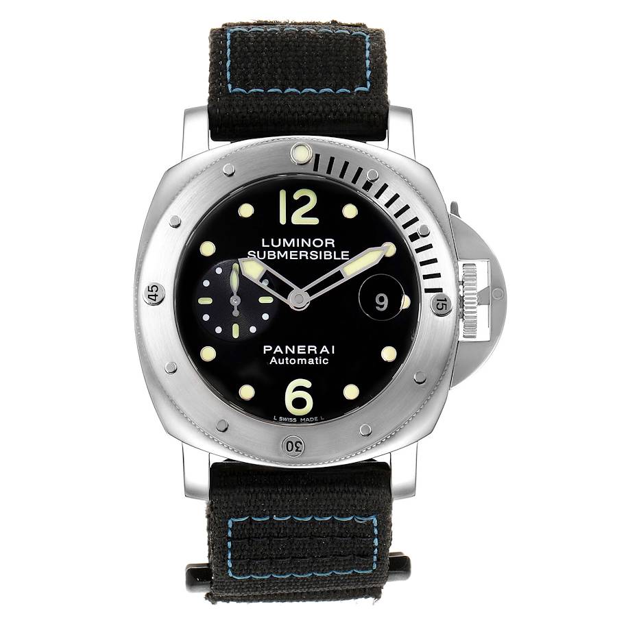 Panerai Luminor Submersible 44mm Steel Mens Watch PAM00024 Box