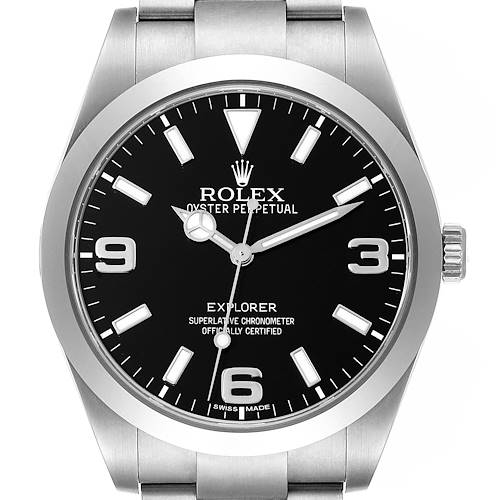 Photo of Rolex Explorer I 39mm Black Dial Steel Mens Watch 214270