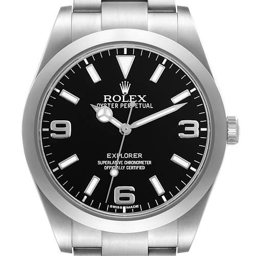 Photo of Rolex Explorer I 39mm Black Dial Steel Mens Watch 214270