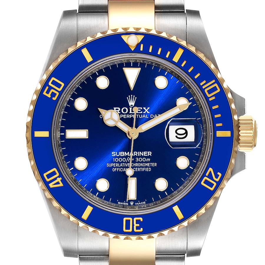 Rolex Submariner 41 Steel Yellow Gold Blue Dial Mens Watch 126613 Unworn SwissWatchExpo
