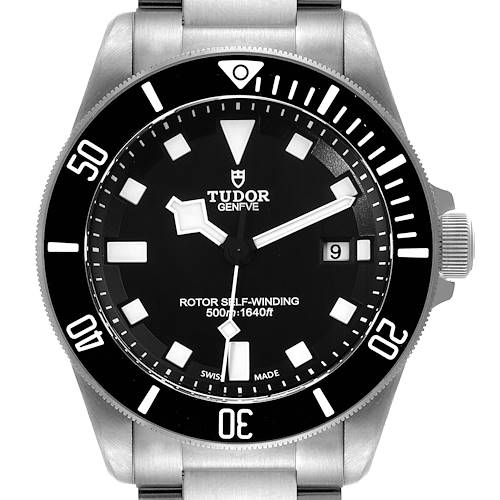 Photo of Tudor Pelagus Titanium Steel Black Dial Mens Watch 25500TN