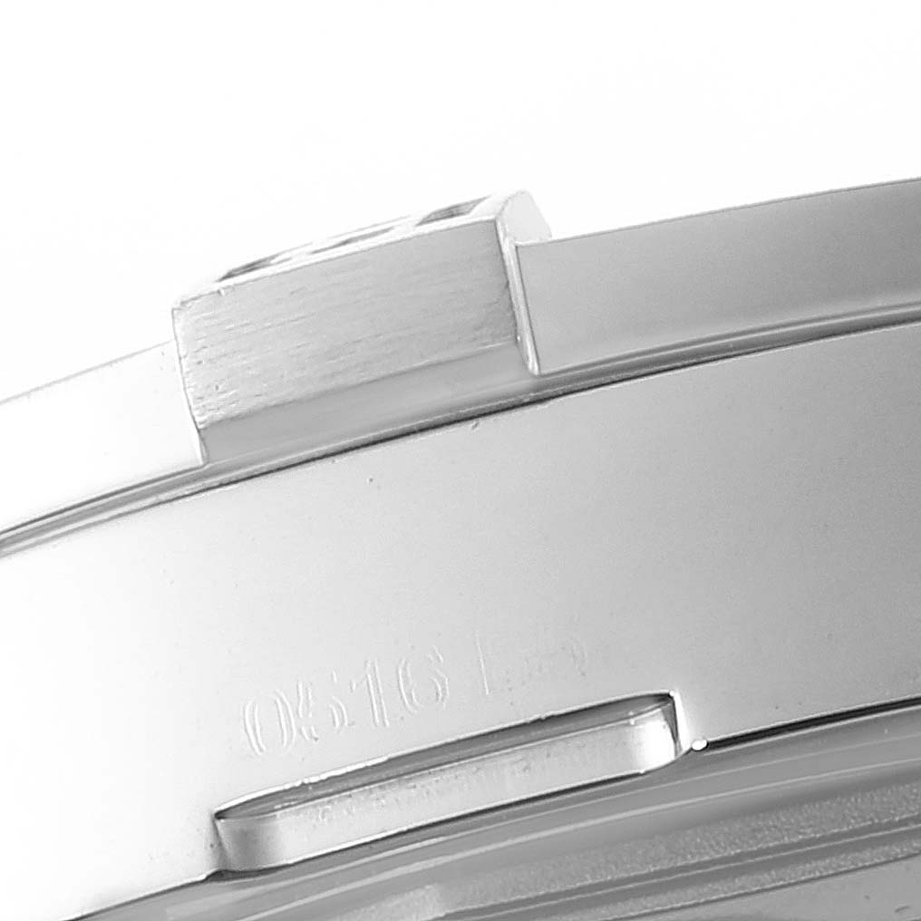 The image shows a close-up, angled view of the side casing and bezel of a Breitling Avenger A3239011-C872-170A Men
s Stainless Steel Mother of Pearl Dial A3239011-C872-170A Men
s Stainless Steel Mother of Pearl Dial watch.