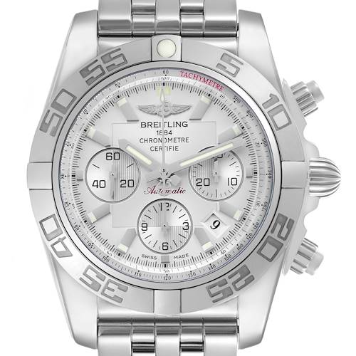 Photo of Breitling Chronomat 01 Steel Silver Dial Mens Watch AB0110
