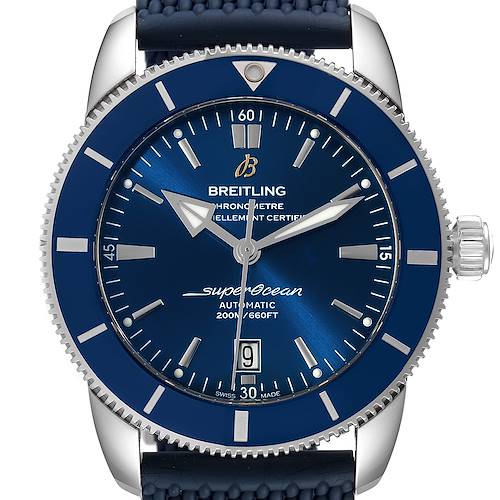Photo of Breitling Superocean Heritage II 46 Blue Dial Mens Watch AB2020 Box Card
