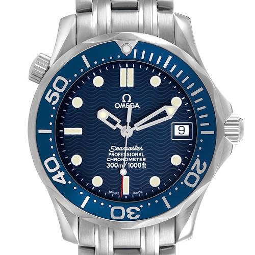 Photo of Omega Seamaster 300 Midsize 36 Steel Blue Dial Mens Watch 2551.80.00