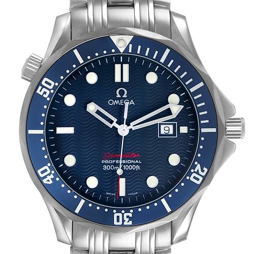 Photo of Omega Seamaster 300M Steel Blue Dial Mens Watch 2221.80.00 Cards