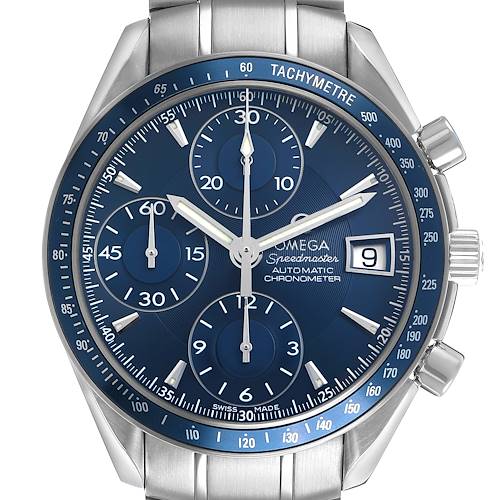 Photo of Omega Speedmaster Date Steel Blue Dial Mens Watch 3212.80.00