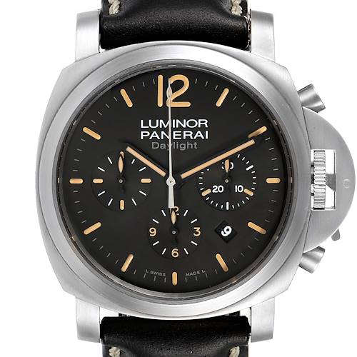 Photo of NOT FOR SALE Panerai Luminor Daylight Chronograph Steel Mens Watch PAM00356 Box Papers PARTIAL PAYMENT