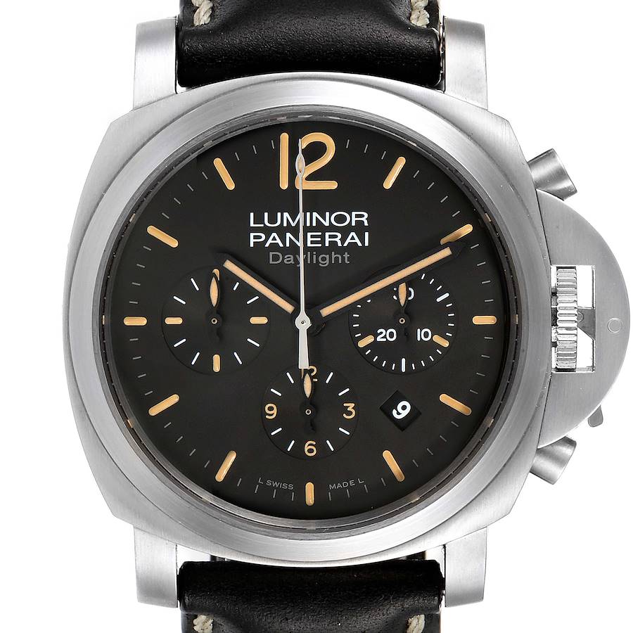 NOT FOR SALE Panerai Luminor Daylight Chronograph Steel Mens Watch PAM00356 Box Papers PARTIAL PAYMENT SwissWatchExpo