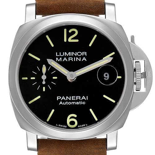 Photo of Panerai Luminor Marina 40mm Black Dial Automatic Mens Watch PAM01048