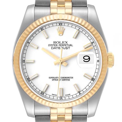 Photo of Rolex Datejust 36 Steel Yellow Gold Jubilee Bracelet Mens Watch 116233