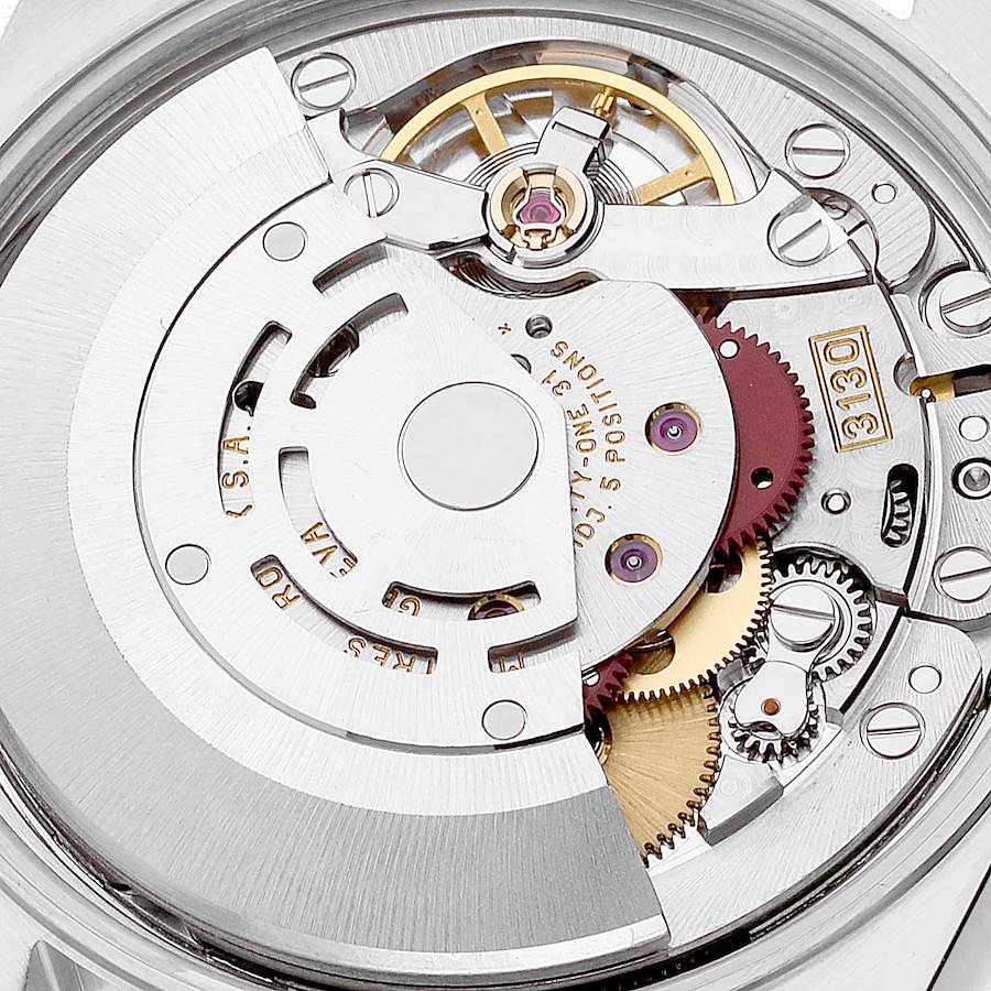 Rolex Oyster Perpetual Fluted Bezel Steel Yellow Gold Mens Watch 14233