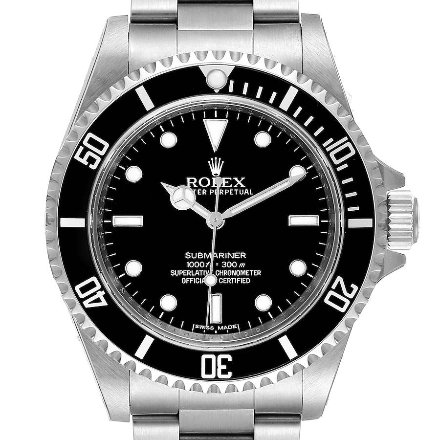 Rolex Submariner 40mm Non-Date  Steel Mens Watch 14060 Unworn SwissWatchExpo
