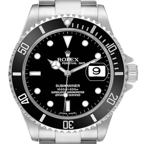 Photo of Rolex Submariner Date Steel Black Dial Mens Watch 16610