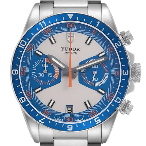 Photo of Tudor Heritage Chrono Steel Silver Dial Dial Mens Watch 70330