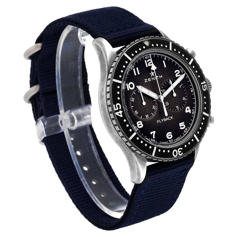 Zenith Cronometro Tipo CP 2 Flyback Steel Mens Watch 11.2240.405 Box Card