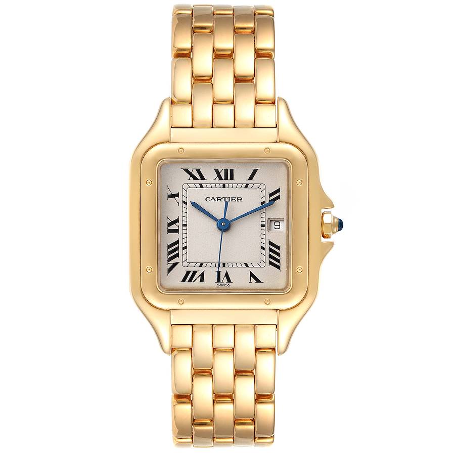 Cartier Panthere XL Blue Sapphire Yellow Gold Unisex Watch