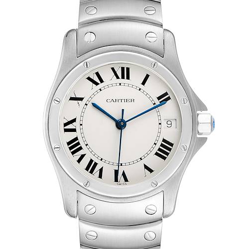 Photo of Cartier Santos Ronde 33mm Automatic Steel Mens Watch 1920