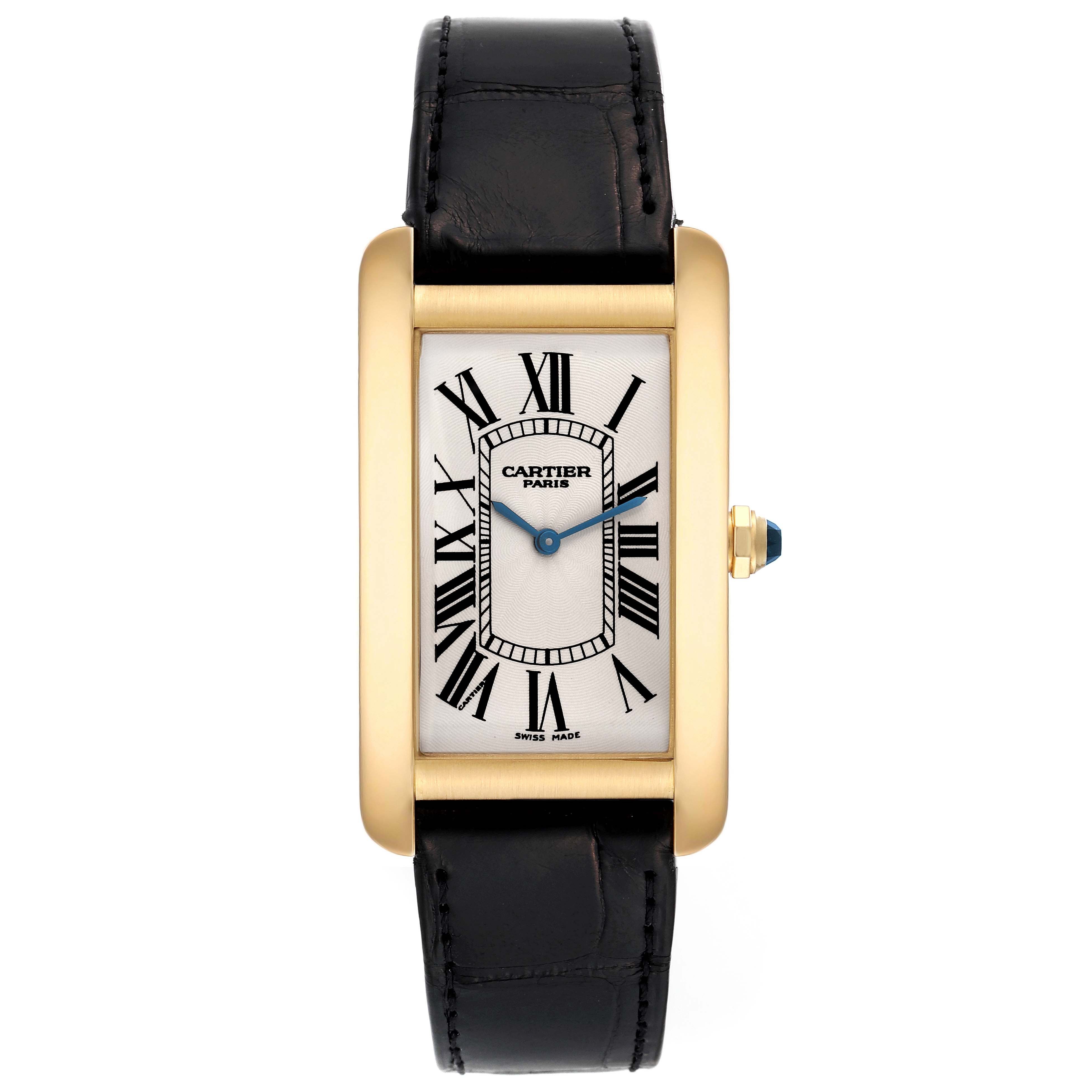 NOT FOR SALE Cartier Tank Americaine CPCP Large Manual Yellow Gold Mens ...