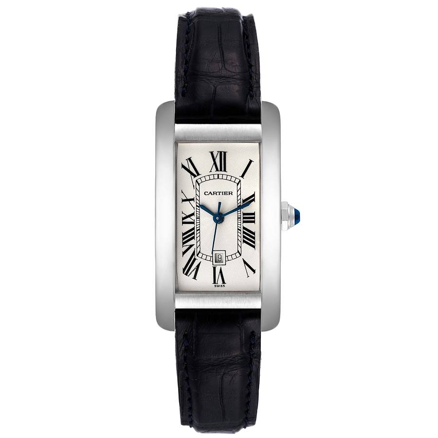 Cartier Tank Americaine Midsize White Gold Ladies Watch W2603656  