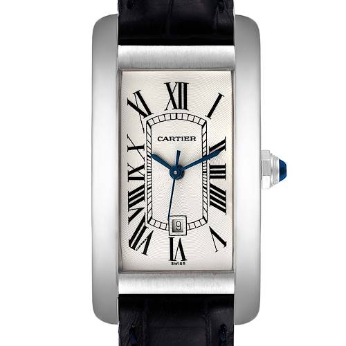 Photo of Cartier Tank Americaine Midsize White Gold Ladies Watch W2603656 Box Papers