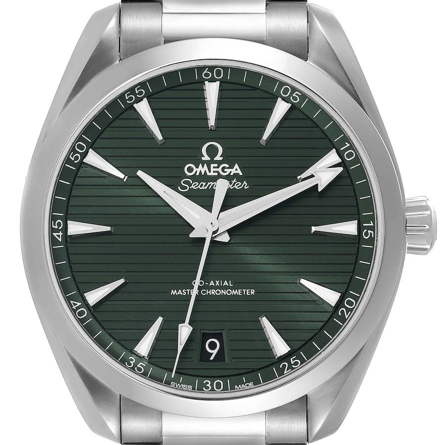 Omega Seamaster Aqua Terra Green Dial Steel Watch 220.10.41.21.10.001 Box Card SwissWatchExpo