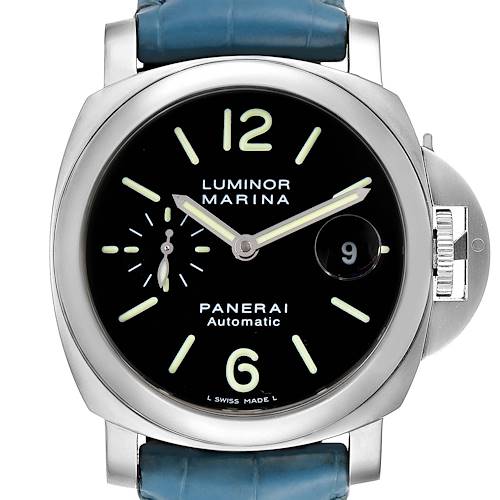 Photo of Panerai Luminor Marina Automatic 44mm Steel Mens Watch PAM00104 Box Papers