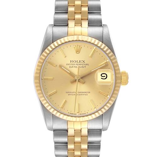 Photo of Rolex Datejust Midsize 31 Steel Yellow Gold Ladies Watch 68273